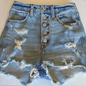 Abercrombie Jean Shorts - Cotton Cut-offs - button up (High waisted)